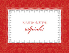 Excellent Dinner Black-Red Thank You Cards