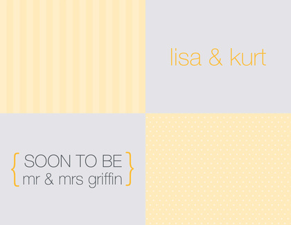 Squares Yellow Invitations