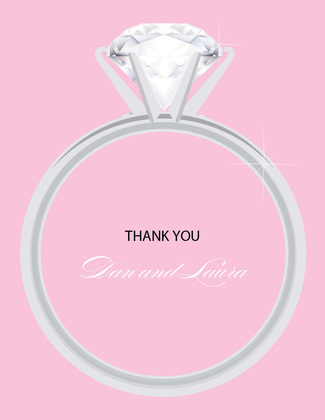 Solitaire Feminine Ring Invitations