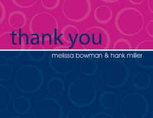 Engaged Navy-Flirt Thank You Cards