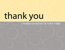 Modern Quirky Yellow Thank You Cards