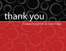 Trendy Horizontal Thank You Cards