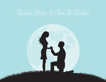 Proposal Silhouette Bali Thank You Cards