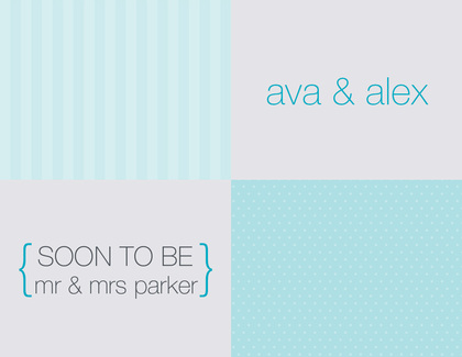 3 Stock The Bar Aqua Invitations