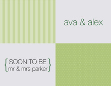 Squares Stock The Bar Olive Thank You Cards