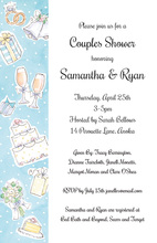 Side Wedding Collage Invitations