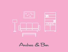 House Layout Pink Thank You Cards