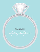 Simple Solitaire Bali Thank You Cards