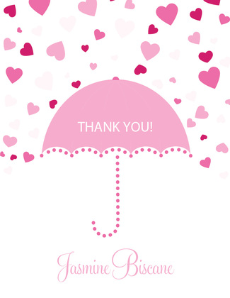 Forecasting Love Purple Thank You Cards