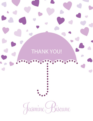 Forecasting Love Purple Invitations