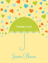 Forecasting Love Yellow Thank You Cards