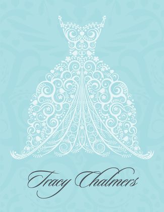 Filigree Dress Bali RSVP Cards