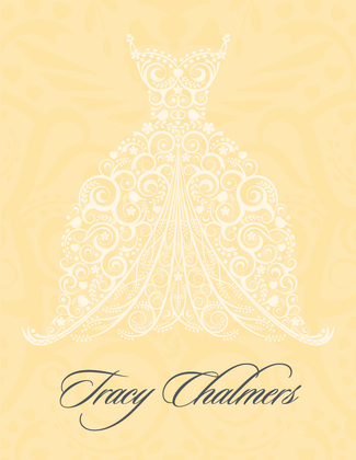 Fabulous Dress Yellow Patterned Invitations