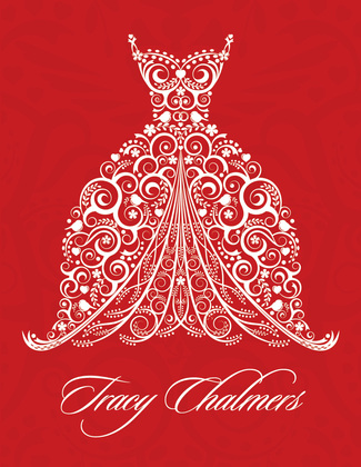 Holiday Dress Berry RSVP Cards