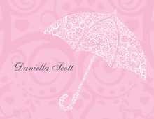 Crafting Umbrella Pink Thank You Cards