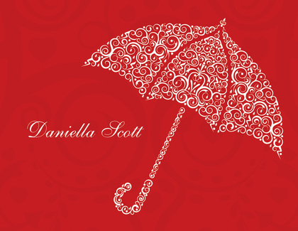 Special Umbrella Bali Thank You Cards