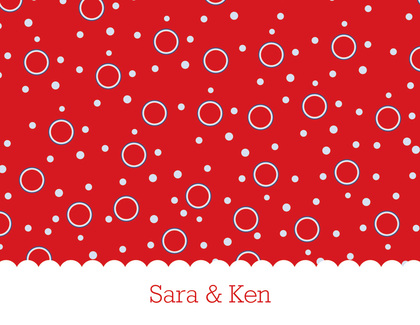 Barbecue Shower Couple Red Shirt Invitations