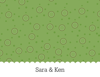 Barbecue Shower Couple Green Invitations