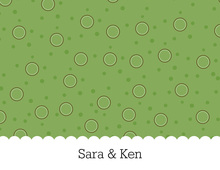 Outline Garden Tools Green Thank You Cards