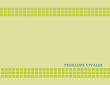 Linen Shower Lime Thank You Cards