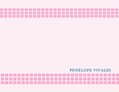 Linen Shower Pink-Navy RSVP Cards