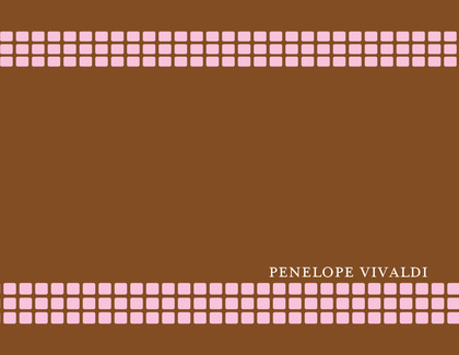 Linen Shower Chocolate-Pink RSVP Cards