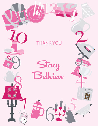 Around The Clock Icons Thank You Cards