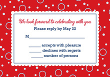 BBQ Shower Couple Berry RSVP Cards