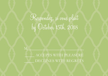 Bridal Shower Gate Wasabi RSVP Cards