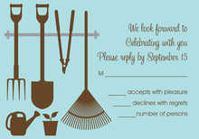 Unique Garden Tools RSVP Cards