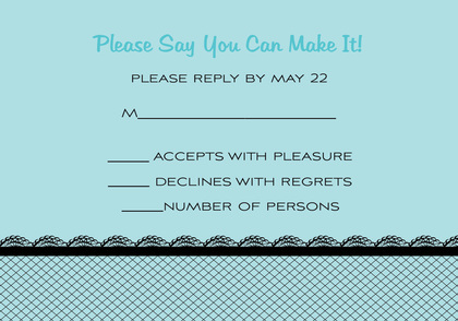 Hose Border Garden Shower RSVP Cards