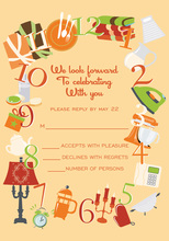 Around The Clock Icons Autumn RSVP Cards