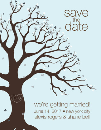 Tree Of Love Save The Date Invitations