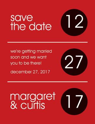 Circles Grey-Yellow Save The Date Invitations