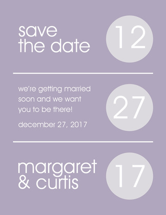 Circles Grey-Yellow Save The Date Invitations