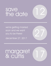 Formal Black Border Simple Lavender Invitations