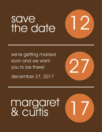 Circles Grey-Yellow Save The Date Invitations