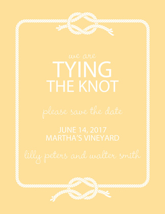 Wedding Knot Teal Save The Date Invitations