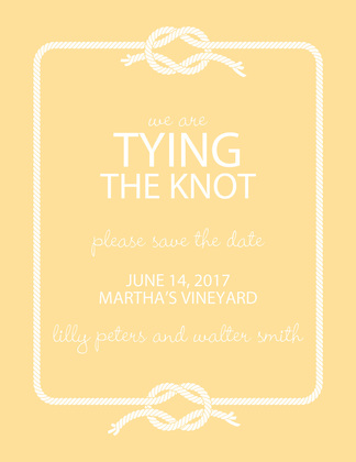 Wedding Knot Pink Save The Date Invitations