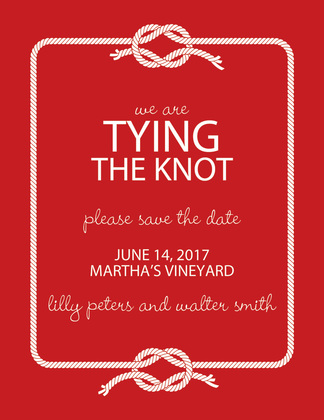 Wedding Knot Olive Save The Date Invitations