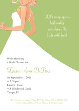 Bridal Side Grey Blonde Bridal Shower Invites