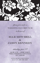 Modern Minimalist Floral Invitations