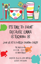 Painting Splash Party Invitations