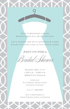 Fluttering Butterfly Dress Bridal Shower Invitations