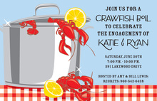 Picnic Crawfish Bash Invitations