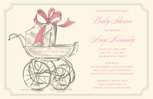 Her Carriage Baby Shower Invitations