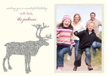 Charming Whimsical Reindeer Invitation