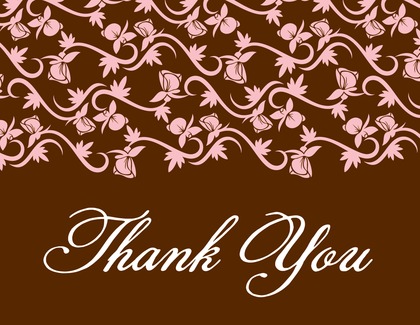 Vines Spring Inspired Thank You Cards