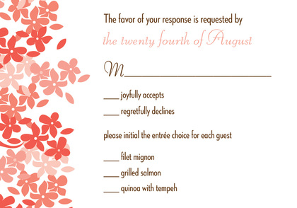 Bright Blooms RSVP Cards