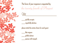 Pink Blooms RSVP Cards